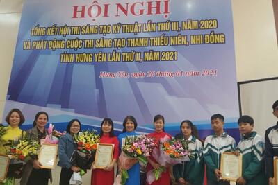 Ấn tượng tham gia Cuộc thi Sáng tạo Thanh thiếu niên, nhi đồng tỉnh Hưng Yên của học sinh Trường THCS Chất lượng cao Dương Phúc Tư